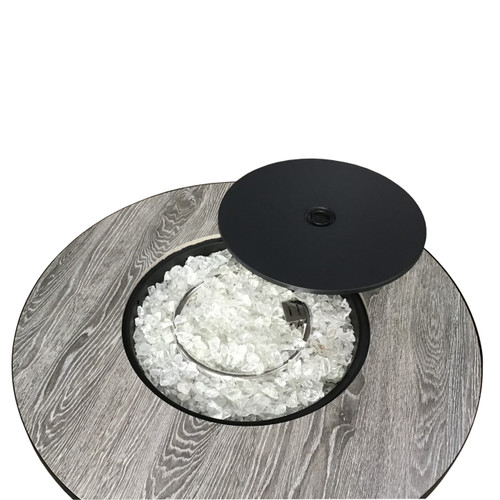 AZ Patio Heaters Faux Wood Tile Top Fire Pit