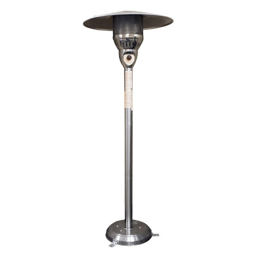 AZ Patio Heaters Outdoor Natural Gas Patio Heater in Stainless Steel