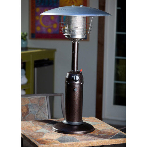 AZ Patio Heaters Table Top Patio Heater in Hammered Bronze