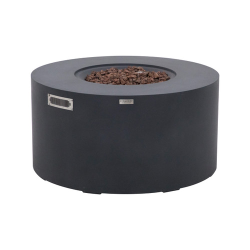 Pacaya 43” Round Fire Table with Hidden Tank - Dark Gray
