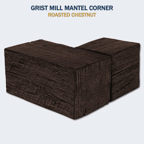 Grist Mill Roasted Chestnut Corner Mantel