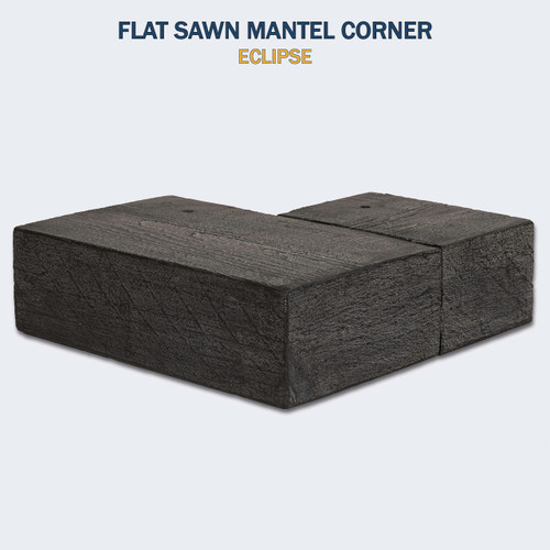 Flat Sawn Eclipse Corner Mantel