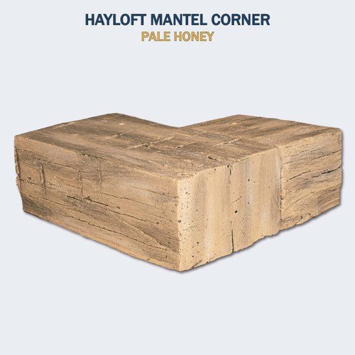 Hayloft Beam Pale Honey Corner Mantel