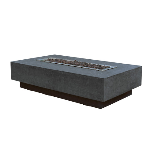 Hampton 56” Concrete Fire Table - Dark Gray