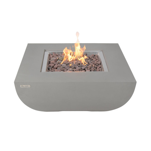Westport 34” Concrete Fire Table - Light Gray