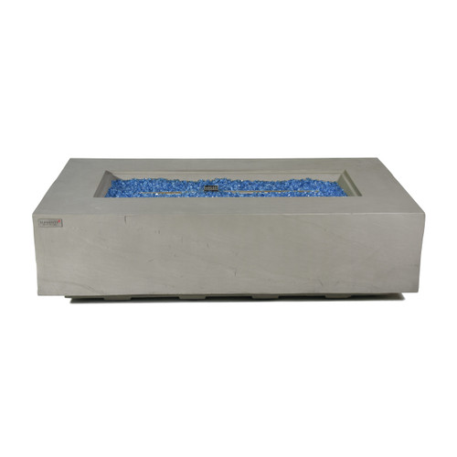Meteora 56” Sandstone Fire Table - Space Gray