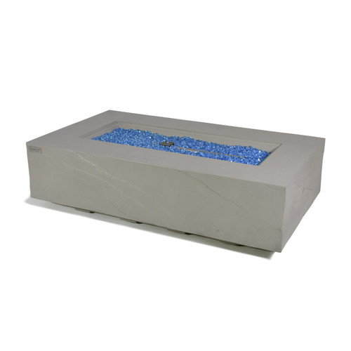 Meteora 56” Sandstone Fire Table - Space Gray