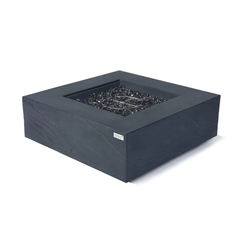 Roraima 40” Sandstone Fire Table - Slate Black