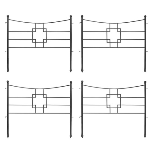 Square-on-Squares Fence Section, pack of 4