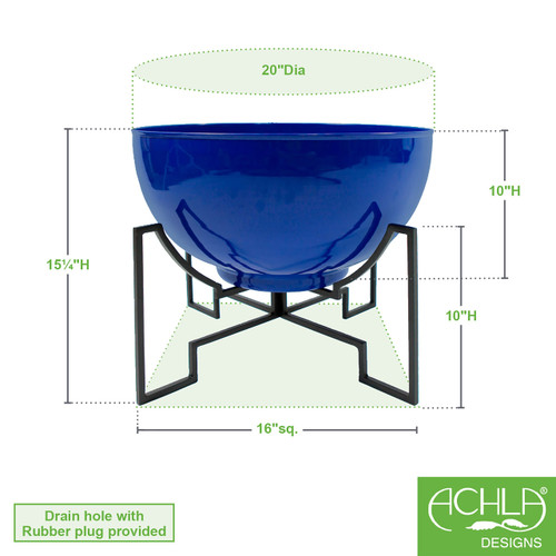 Jane II Planter- French Blue Bowl