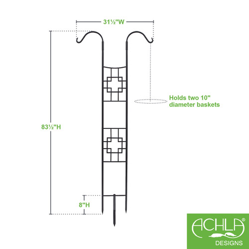 Square-on-Squares Double Pole Trellis