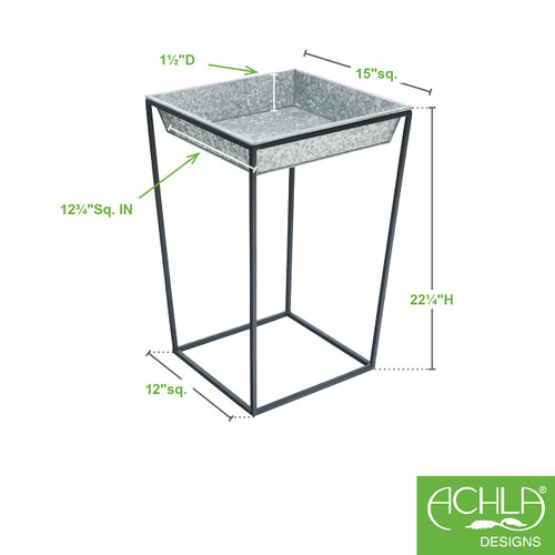 Tall Arne Stand with Galvanized Tray