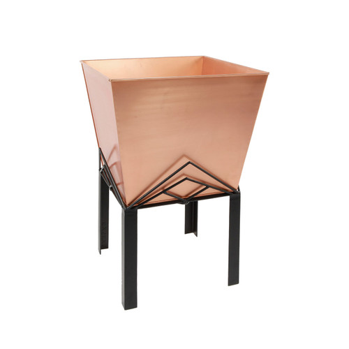 Marion II Planter- Copper Plated Tapered Planter