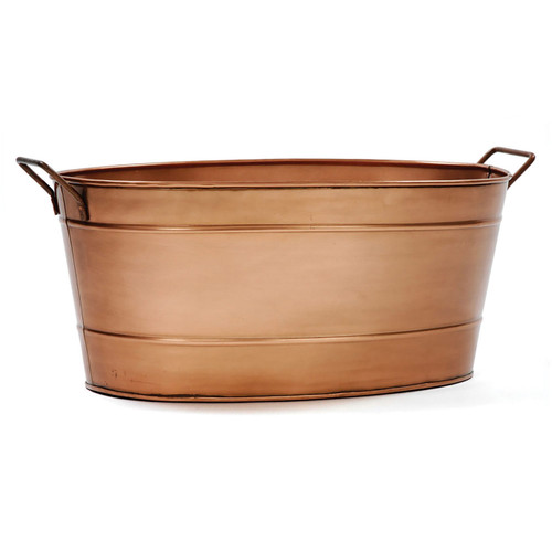 Oval Copper Plated Tub