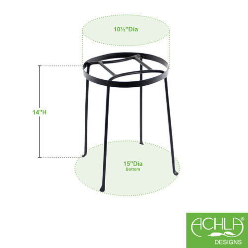 14"H Argyle Plant Stand