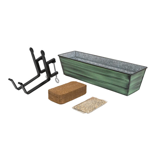 Bloom Box Garden Growing Kit, Small Green with Clamp-On Brackets