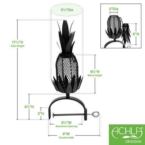 Railing Pineapple Feeder