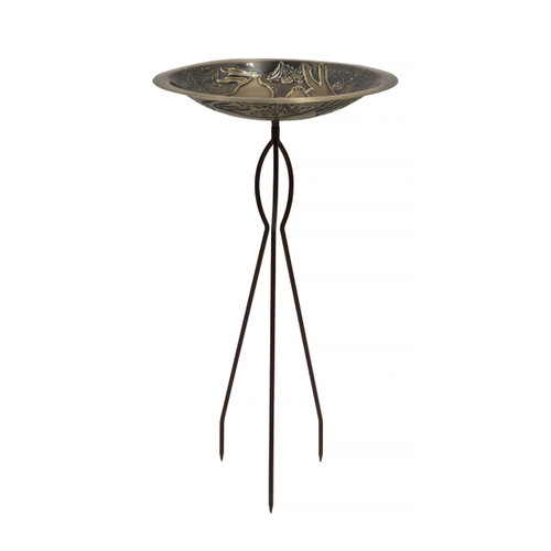 Three Hares Birdbath- Stake