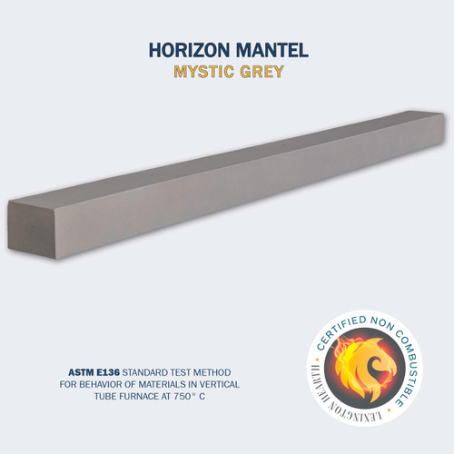 Horizon 7’ Mystic Gray (4”) Mantel Shelf Kit