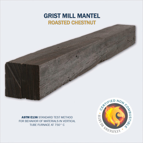 Grist Mill Roasted Chestnut 5' Mantel Shelf Kit