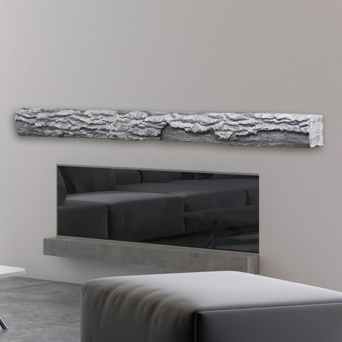 Half-Round Sleeper Weathered Grey 5' Mantel Shelf Kit