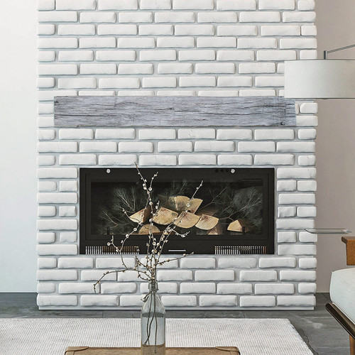 Tobacco Barn Weathered Grey 6' Mantel Shelf Kit