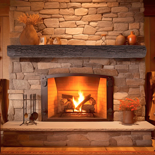 Half-Round Sleeper Roasted Chestnut 6' Mantel Shelf Kit
