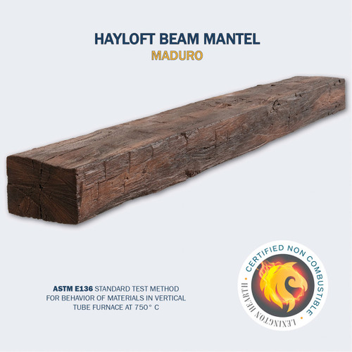 Hayloft Beam Maduro 6’ Mantel Shelf Kit