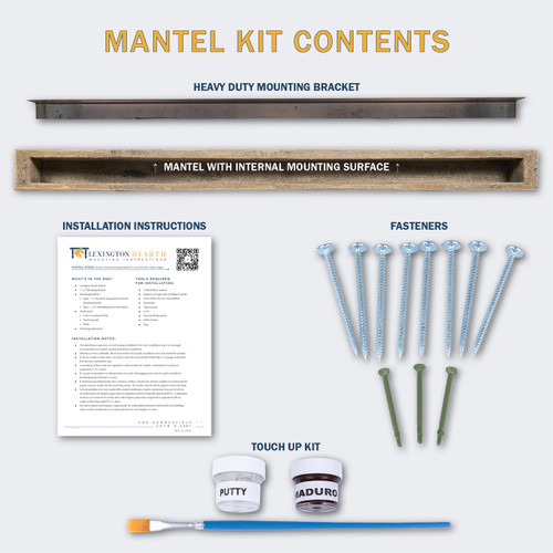 Federal 5' Raven Mantel Shelf Kit