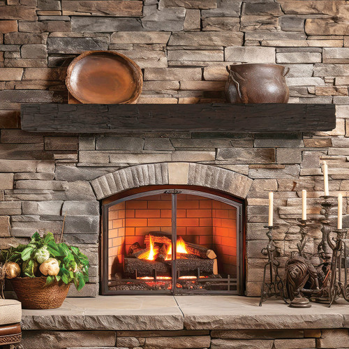 Hayloft Beam Roasted Chestnut 4’ Mantel Shelf Kit