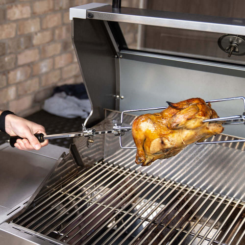 6 Burner Stainless Steel Rotisserie Kit