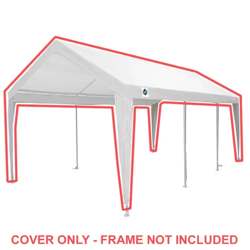 10 ft x 20 ft White Fitted Cover w/ Leg Skirts