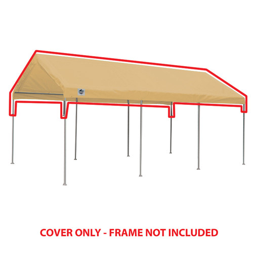 10 ft 8 in x 20 ft Tan Drawstring Cover