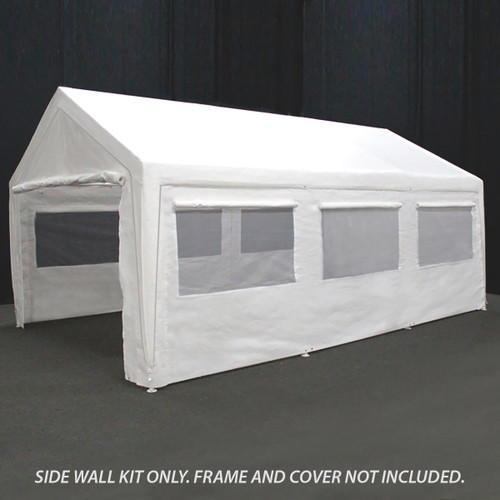 12 ft x 20 ft Sidewall Kit w/ Flaps and Bug Screen Windows