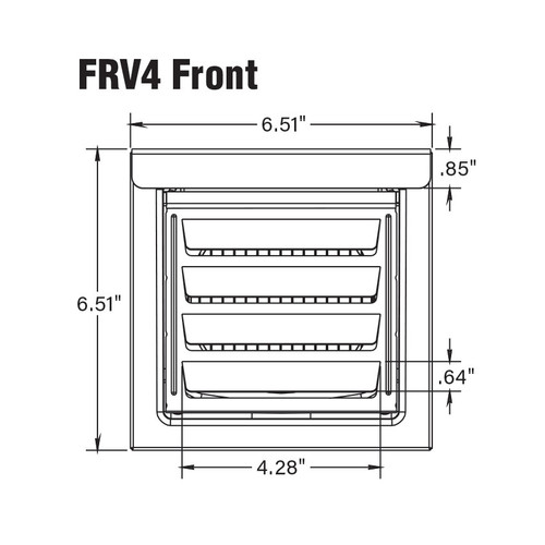 FreshVent Air Intake Vent - 4" Tan
