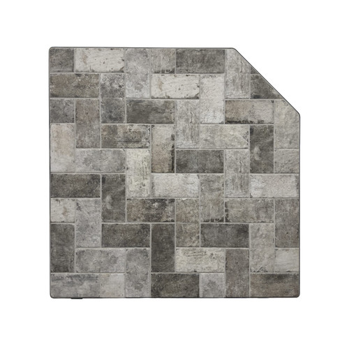 New York Brick Corner Hearth Pad