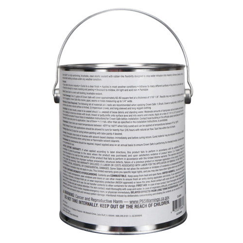 CrownSafe Back Label CrownSafe Back Label