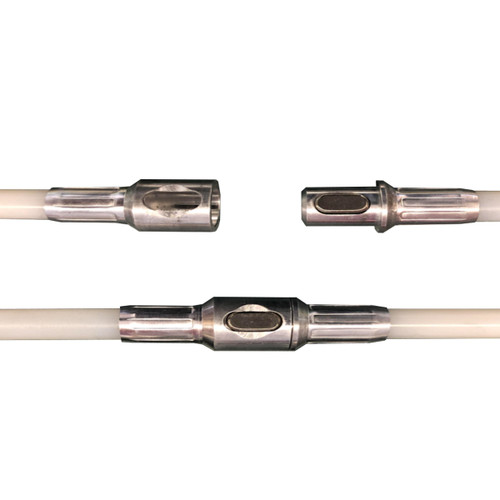 Small ButtonLok White Nylon Dryer Vent Cleaning FlexRods Small ButtonLok White Nylon Dryer Vent Cleaning FlexRods