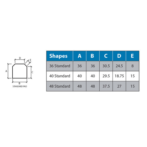 New York Brick Double Cut Hearth Pad