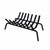 Black Steel Large Fireplace Grate - 24.5"
