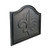Fireplace Fire Back - Fleur-De-Lis - 20"H x 23"W
