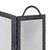 Black Arched Fireplace Screen - 3 Fold - 32.5"H x 52"W