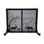 Fireplace Screen with Doors - Deer Design - 31.5"H x 40"W x 14"D