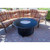 AZ Patio Heaters Outdoor Round Aluminum Propane Fire Pit in Black