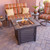 AZ Patio Heaters Square Slate Fire Pit