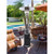 AZ Patio Heaters Outdoor Patio Heater in Hammered Silver with Table