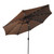 AZ Patio Heaters Solar Market Umbrella with LED Lights in Tan