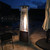 AZ Patio Heaters Compact Glass Tube Heater in Hammered Bronze