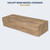 Hayloft Beam Pale Honey 2’ Extension