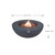Lunar Bowl 42” Concrete Fire Table -  Dark Gray